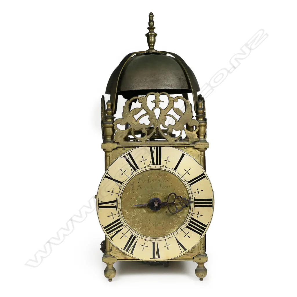 A late 17thC brass lantern clock by Jos Townsend, Helmdon, (Northamptonshire. England), Image 1++