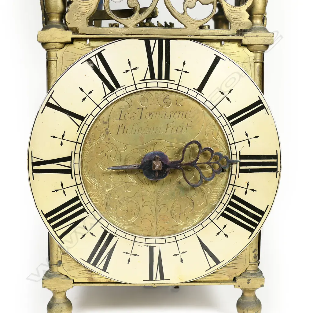 A late 17thC brass lantern clock by Jos Townsend, Helmdon, (Northamptonshire. England), Image 1++