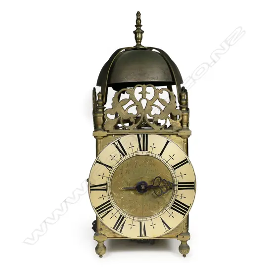 A late 17thC brass lantern clock by Jos Townsend, Helmdon, (Northamptonshire. England),
