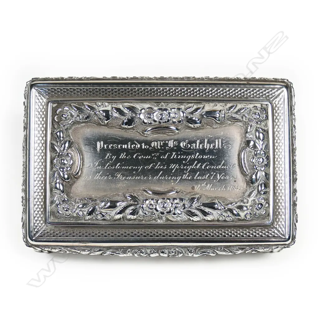 An early Victorian silver snuff box, Image 1++