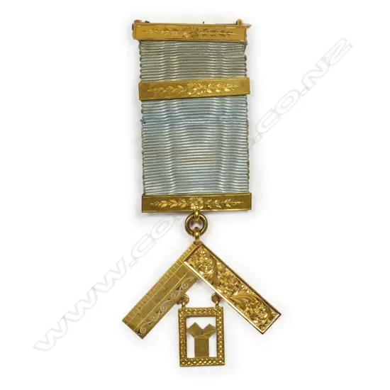 A c.1898 15ct gold Masonic jewel,