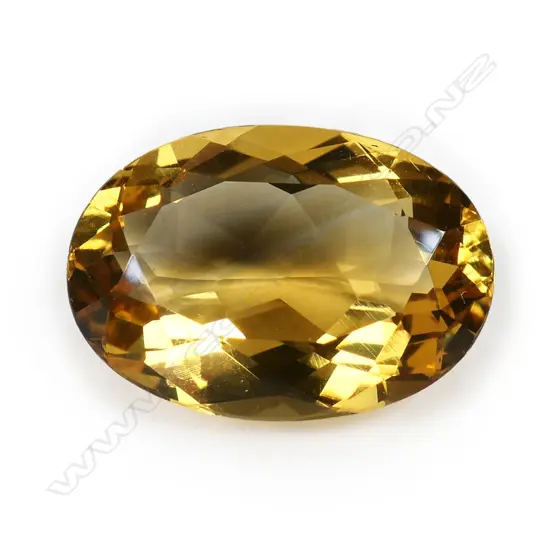 A 14.35ct citrine unset gemstone,