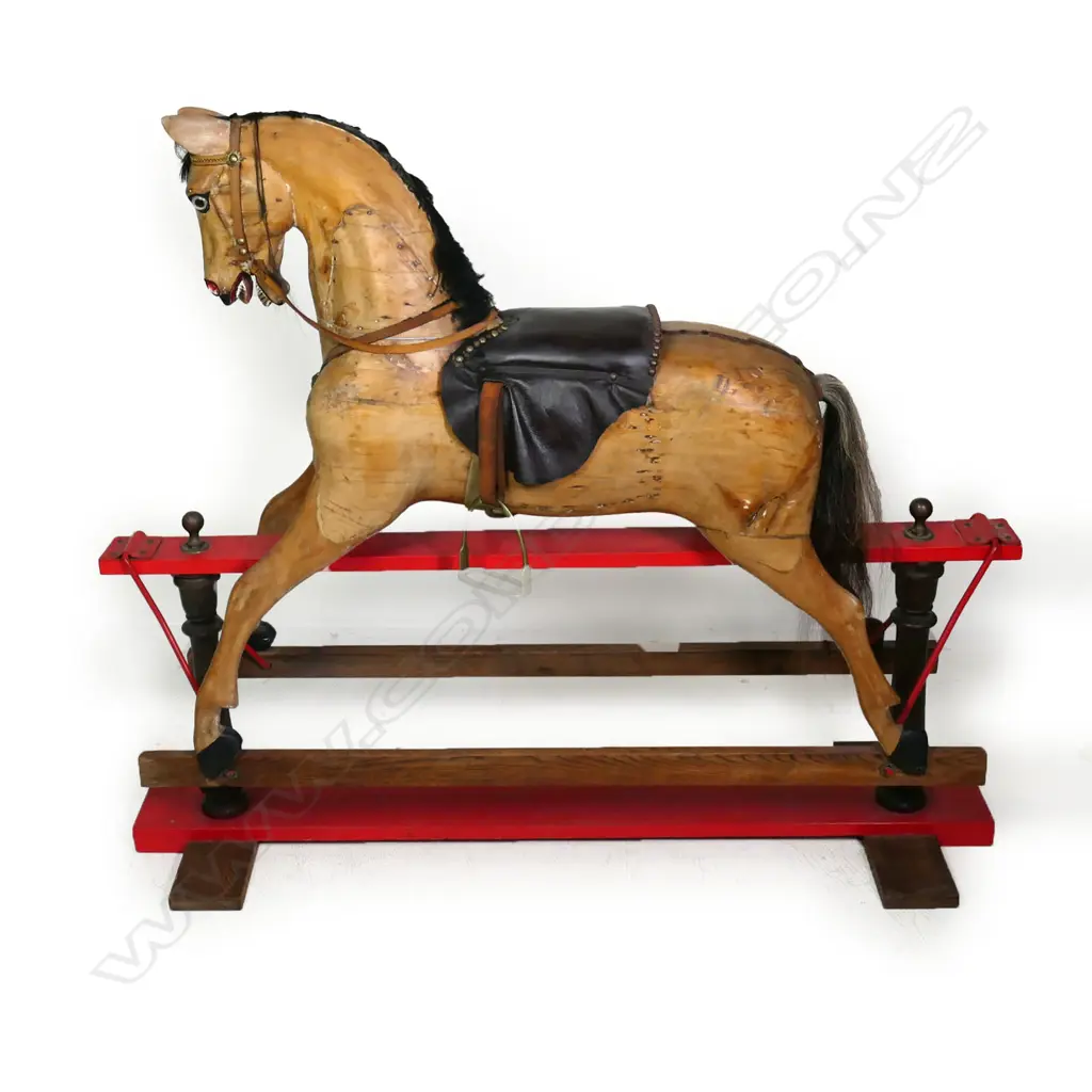 A Victorian pine rocking horse, Image 1++