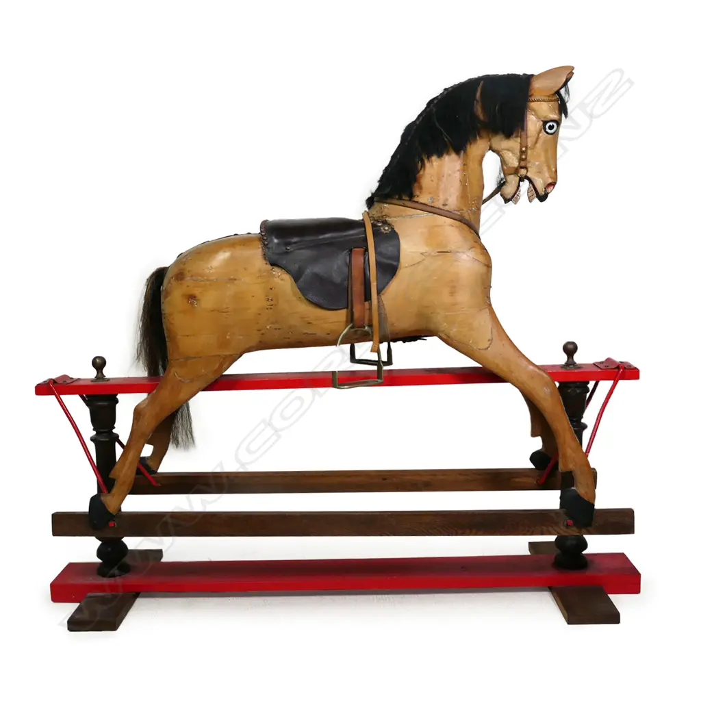 A Victorian pine rocking horse, Image 1++