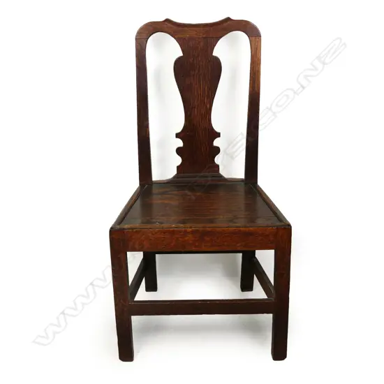 A George III country oak chair,