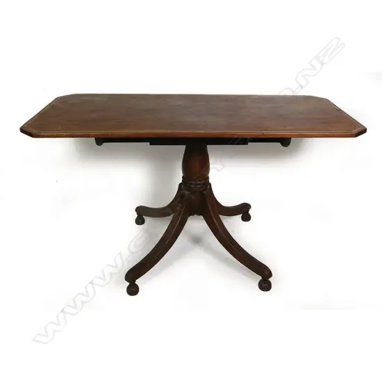 A Regency country mahogany tilt top centre table,
