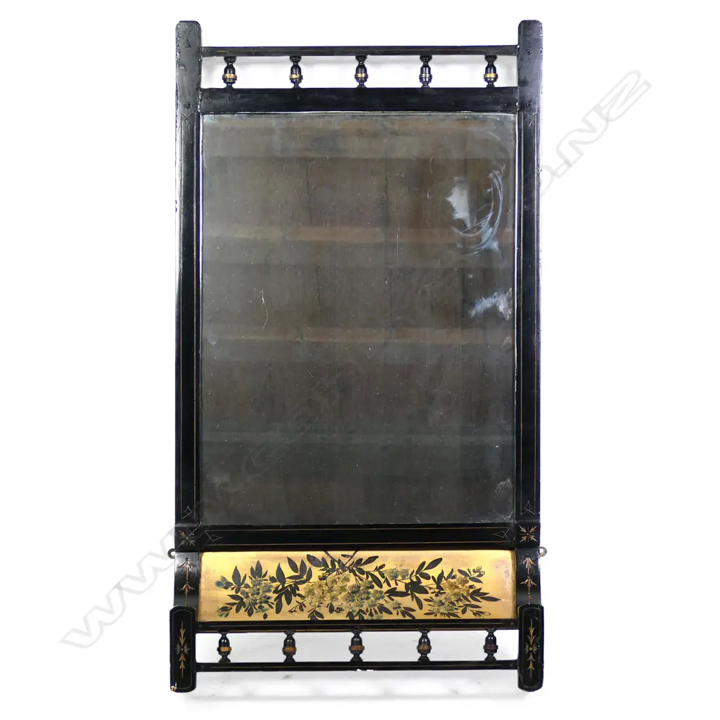 An Edwardian Aesthetic Movement overmantel mirror, Image 1++