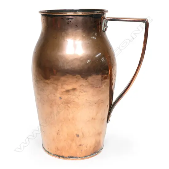 A large vintage copper jug,