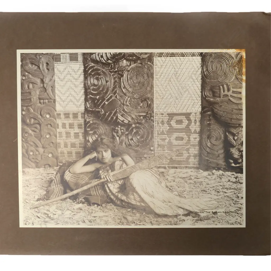 An album 'Māori Studies', twelve 'Permanent Carbonette Photos' by Thomas Pringle, Image 1++