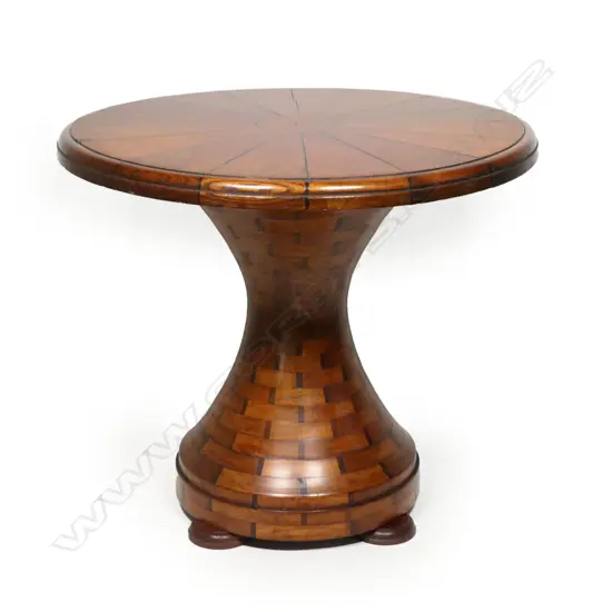 A vintage, idiosyncratic NZ native timbers table,