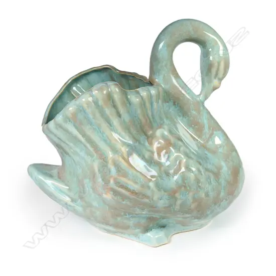 A large Crown Lynn swan,