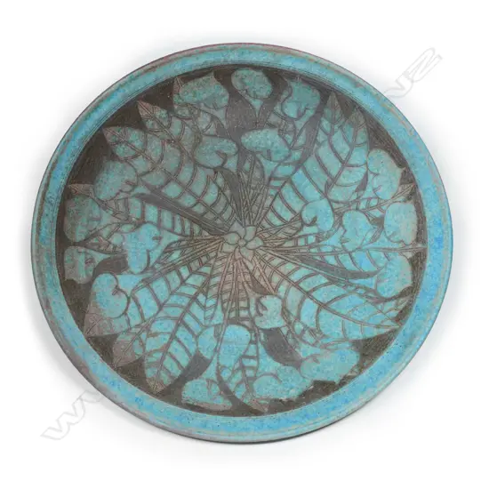 Graeme Storm stoneware large and impressive wall charger,