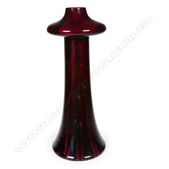 Howson's 1912 Arts & Crafts pottery flambé vase,