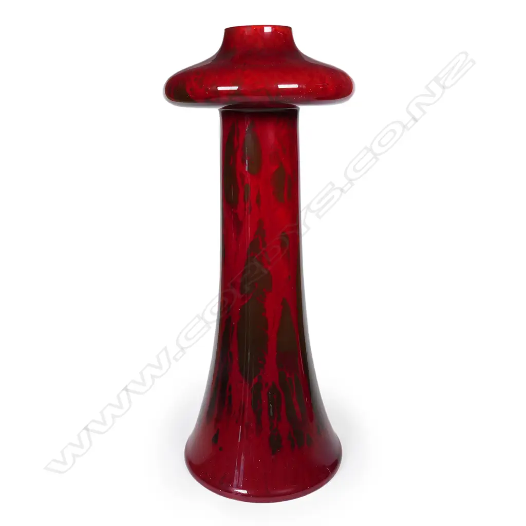 Howson's 1912 Arts & Crafts pottery flambé vase, Image 1++