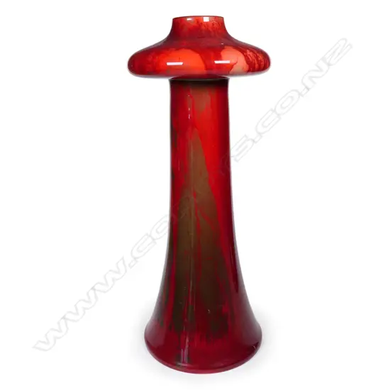 Howson's 1912 Arts & Crafts pottery flambé vase,