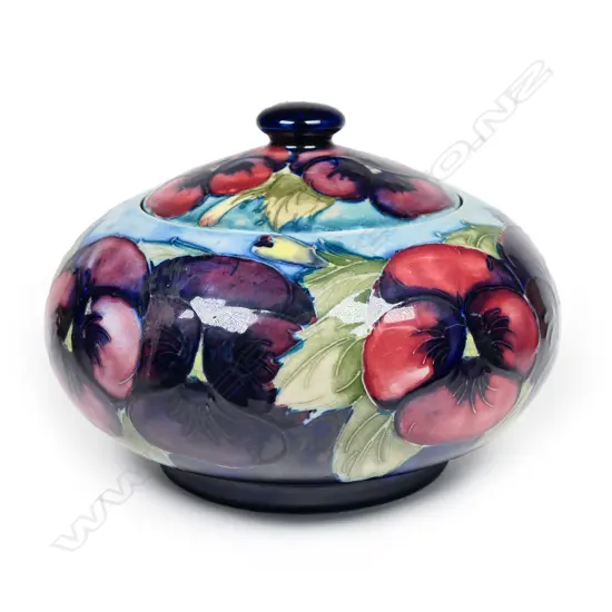 A William Moorcroft lidded bowl,