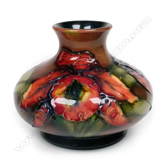 A Moorcroft miniature Orchid small vase,