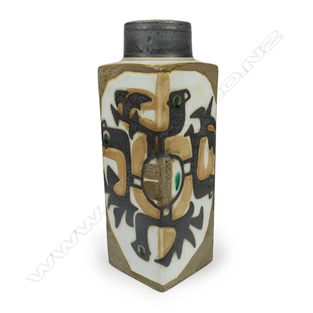 A  Royal Copenhagen faience Baca series vase,  late 1960s/1970s, Image 1++