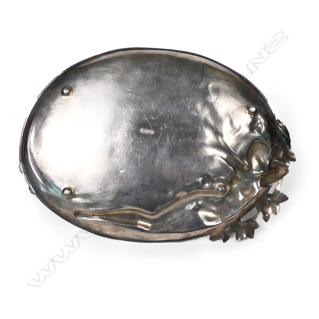 WMF Art Nouveau silver plate maiden tray, Image 1++