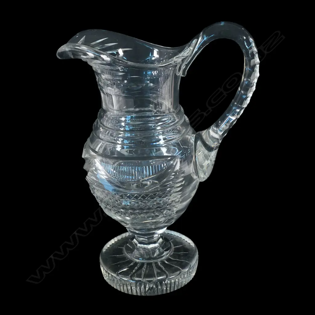 A heavy early cut crystal jug, Image 1++