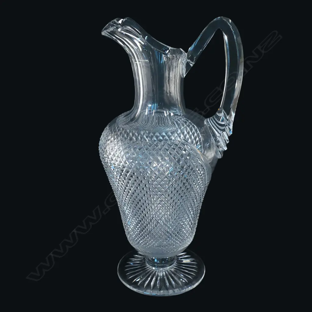A cut crystal claret ewer, Image 1++