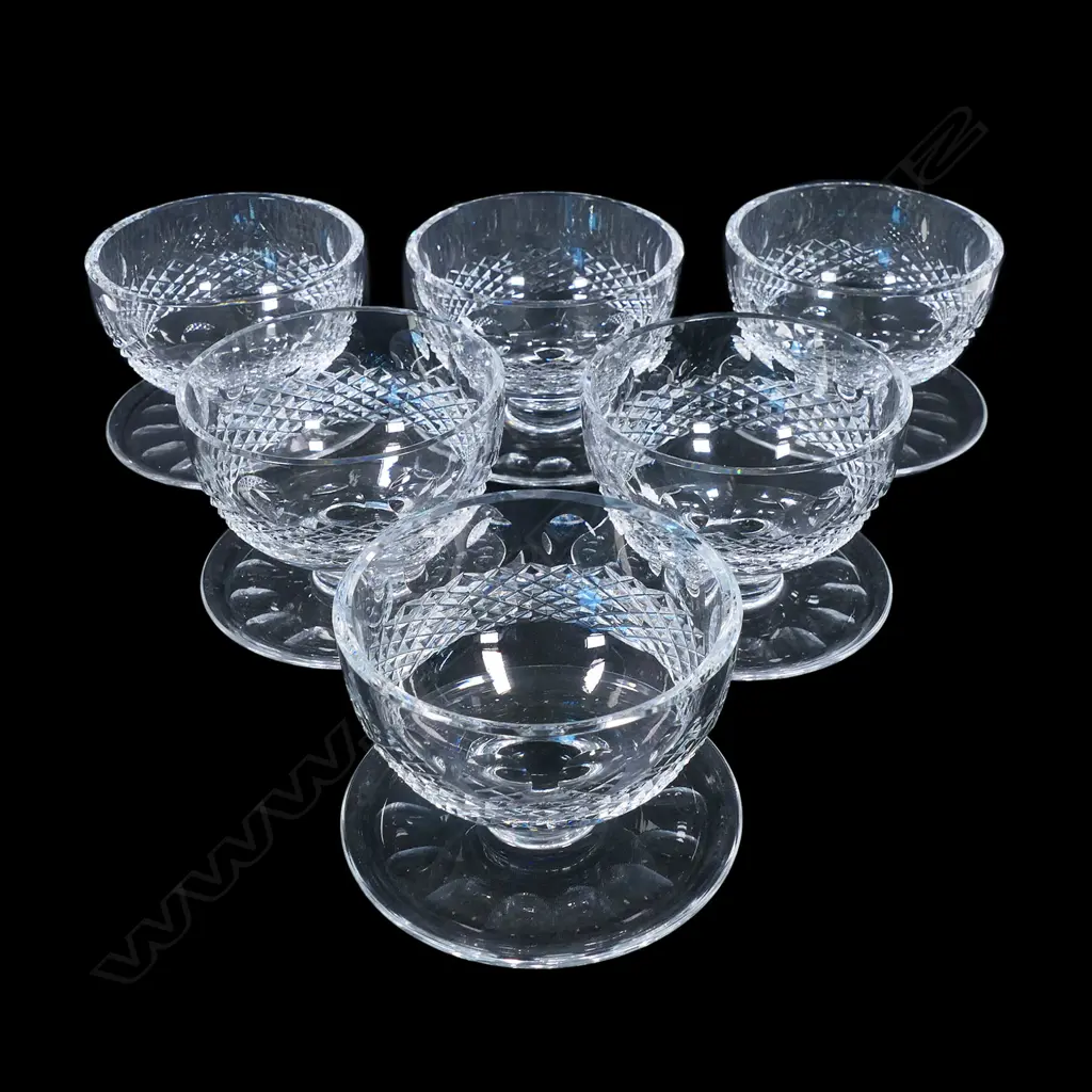A set of six Waterford crystal dessert coupes, Image 1++