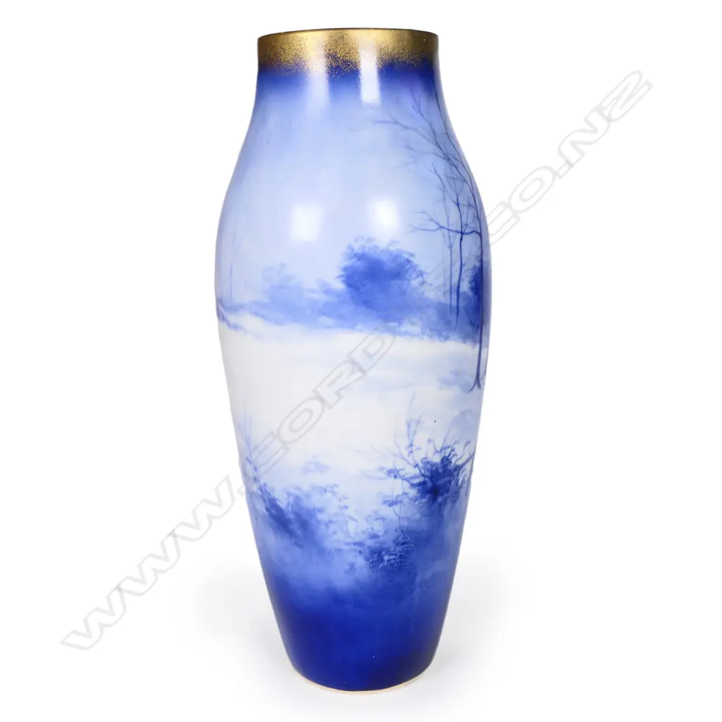A Royal Doulton large Blue Children vase, Image 1++