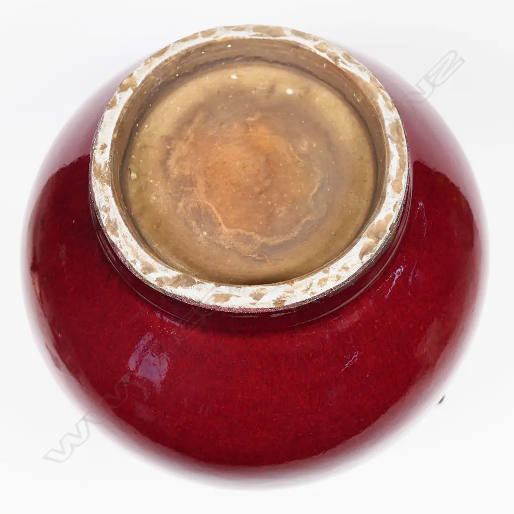 A quality Chinese sang de boeuf glaze porcelain Hu arrow vase, Image 1++