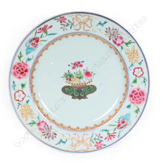 A Chinese porcelain plate,