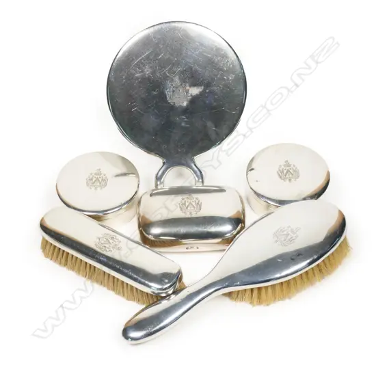 A Tiffany & Co silver dressing set,