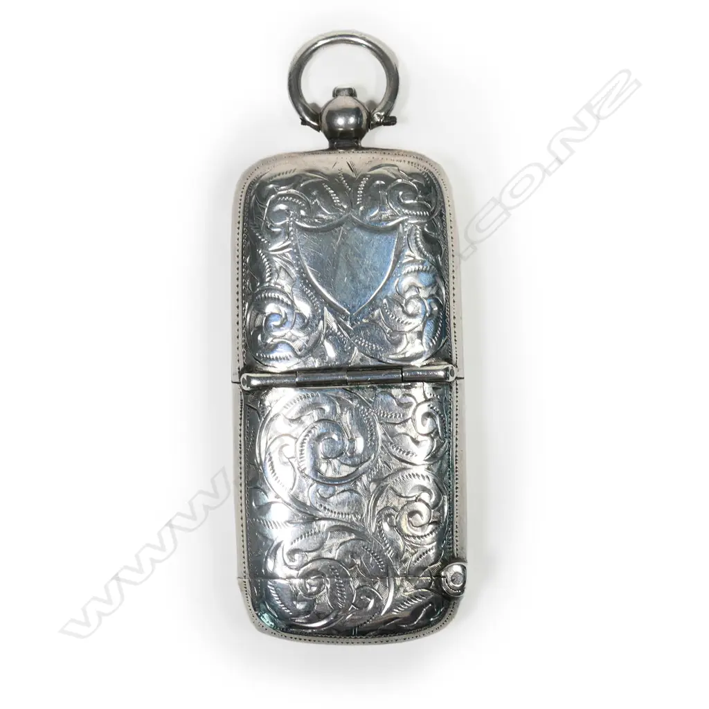 An unusual late Victorian silver combination vesta case and sovereign holder, Image 1++
