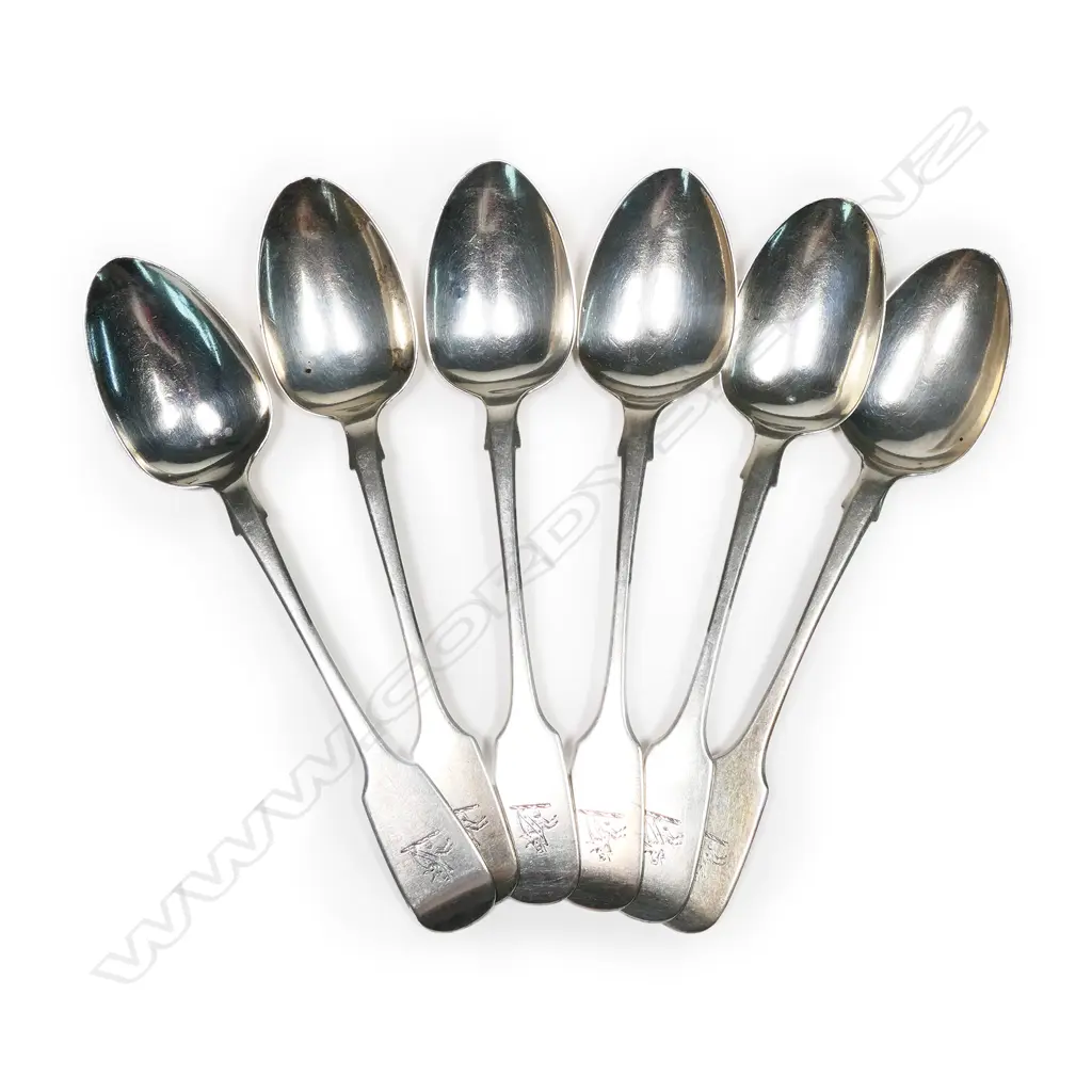 Six Victorian Irish silver teaspoons, Image 1++