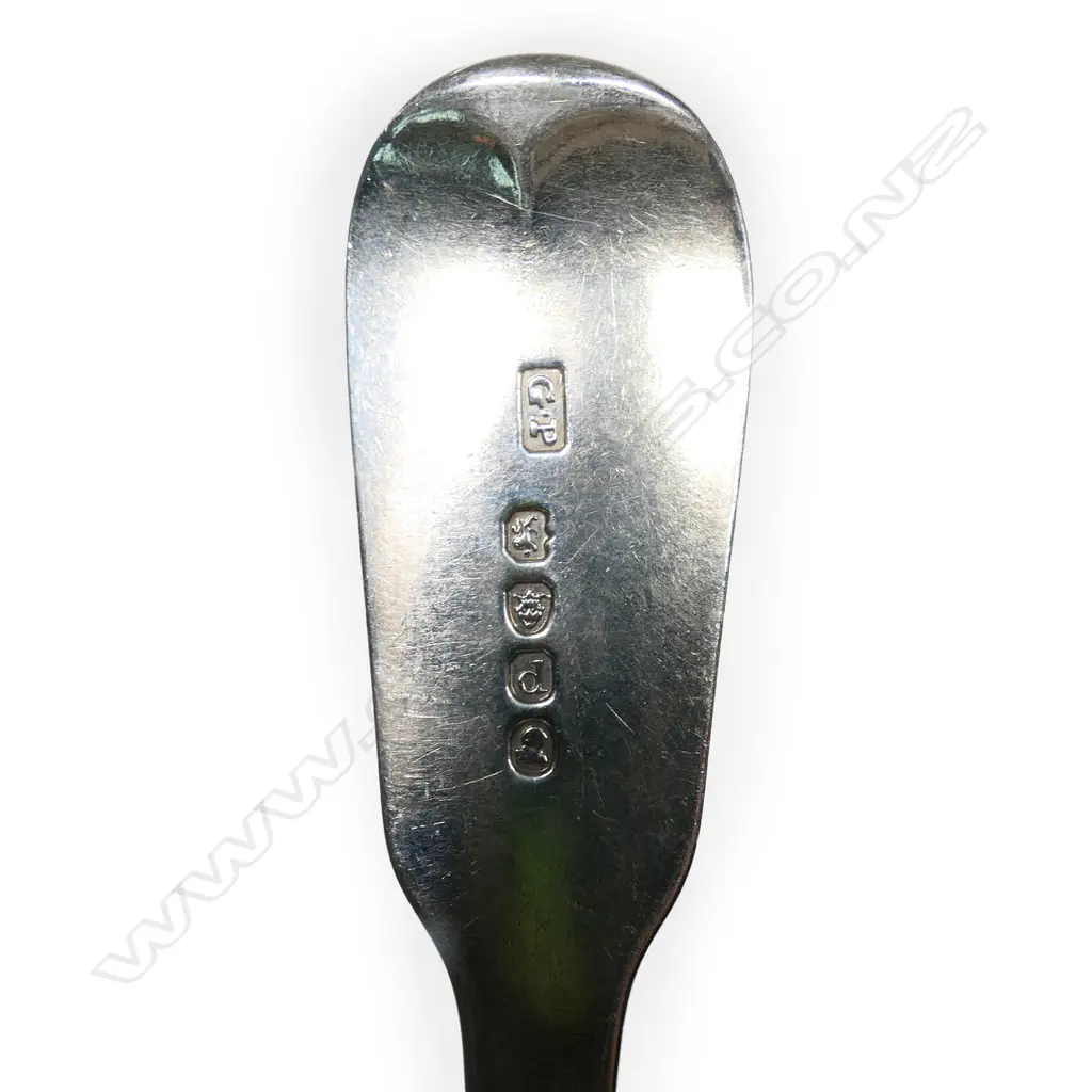 Five late George III silver tablespoons, Image 1++
