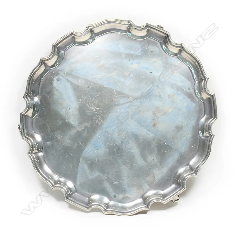 A George V silver salver, Birmingham 1926 by Adie Brothers Ltd., Image 1++
