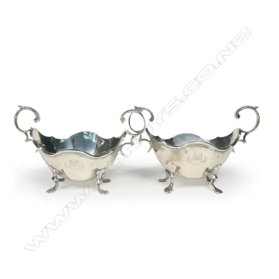 A pair of Victorian Scottish silver salts