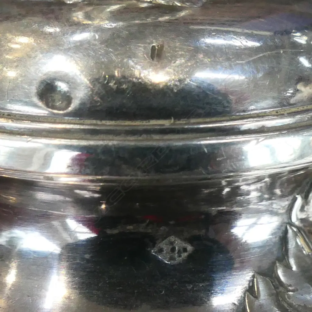 A pair of French 19thC silver pepper grinders, Image 1++