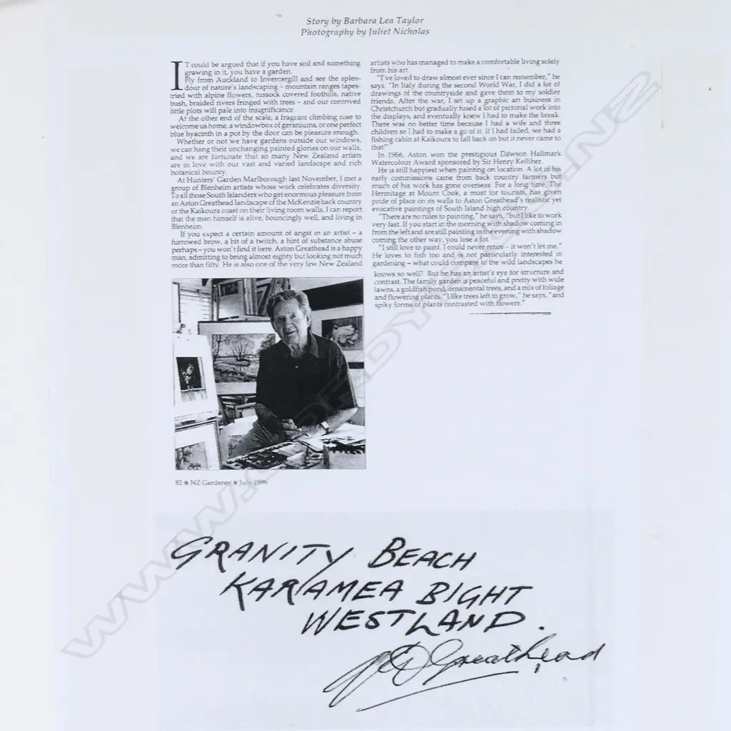 Aston Greathead (1921-2012), Image 1++