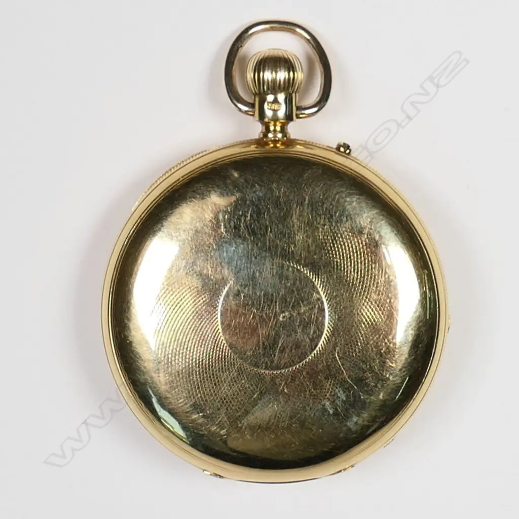 A 19thC 18ct gold hunter case pocket watch, by P & A Guy, Clerkenwell, London, Image 1++