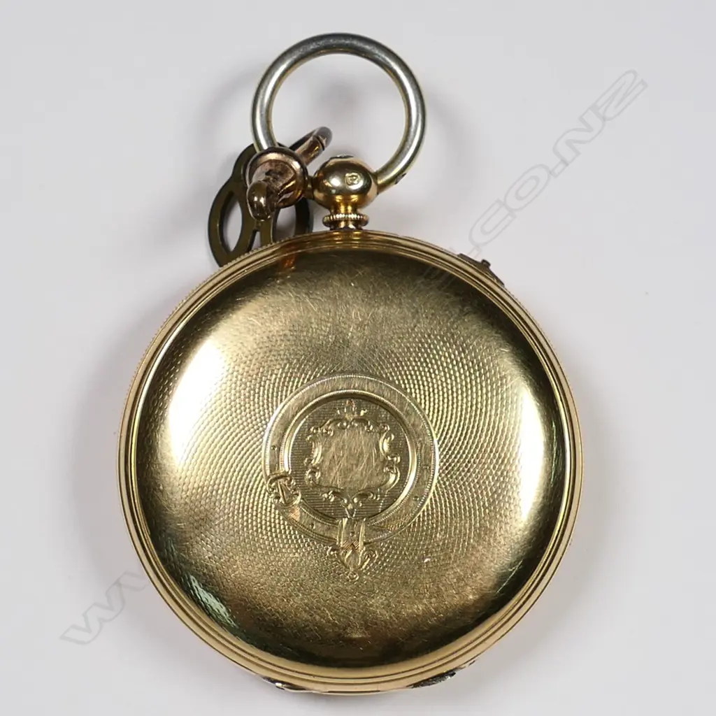 An 18ct gold hunter case pocket watch, by W. Ehrhardt, London, Image 1++