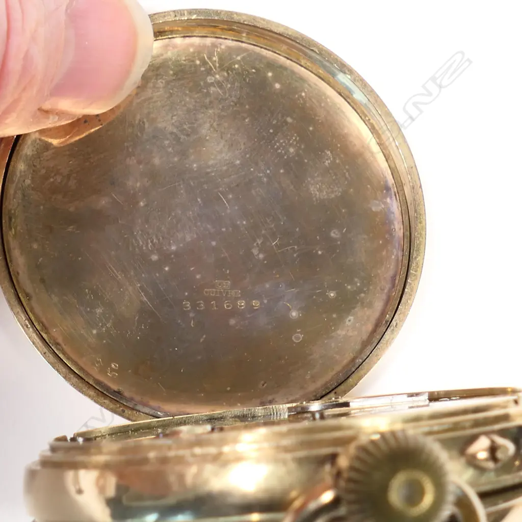 A 14ct gold open face pocket watch, Image 1++