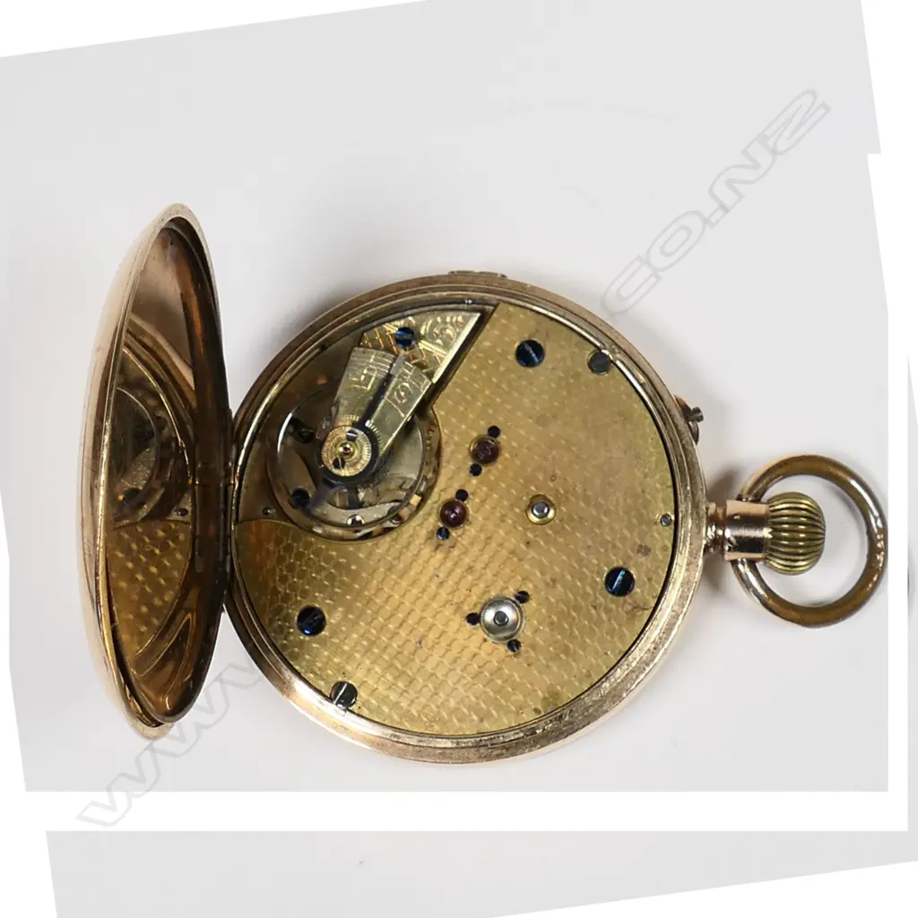 A 14ct gold open face pocket watch, Image 1++