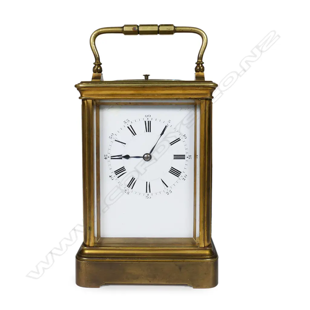 A quality 19thC French cased repeater carriage clock by Henri Jacot, Image 1++