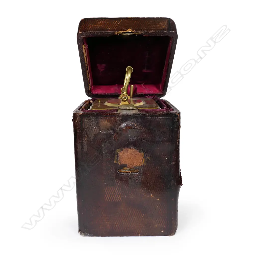 A quality 19thC French cased repeater carriage clock by Henri Jacot, Image 1++