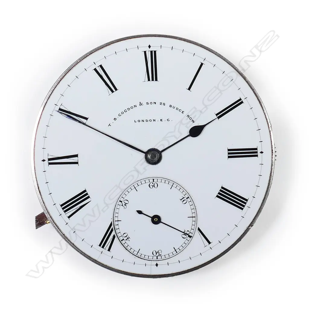 A half quarter repeating freesprung English lever movement by Cogdon, London,  c.1880 Image 1++