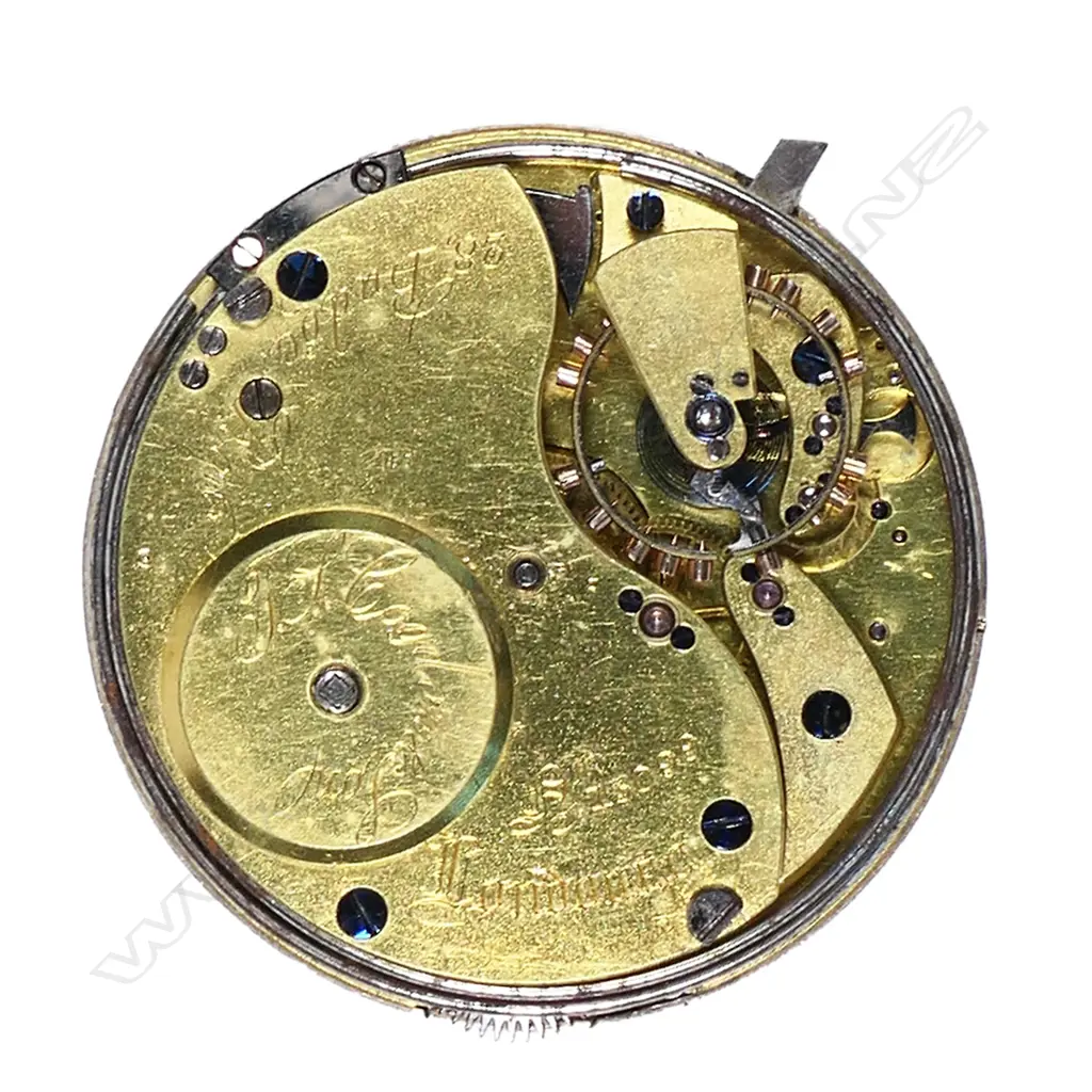 A half quarter repeating freesprung English lever movement by Cogdon, London,  c.1880 Image 1++