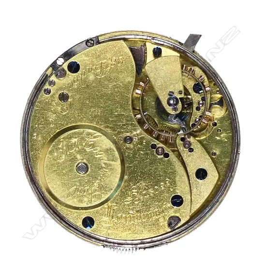 A half quarter repeating freesprung English lever movement by Cogdon, London,  c.1880