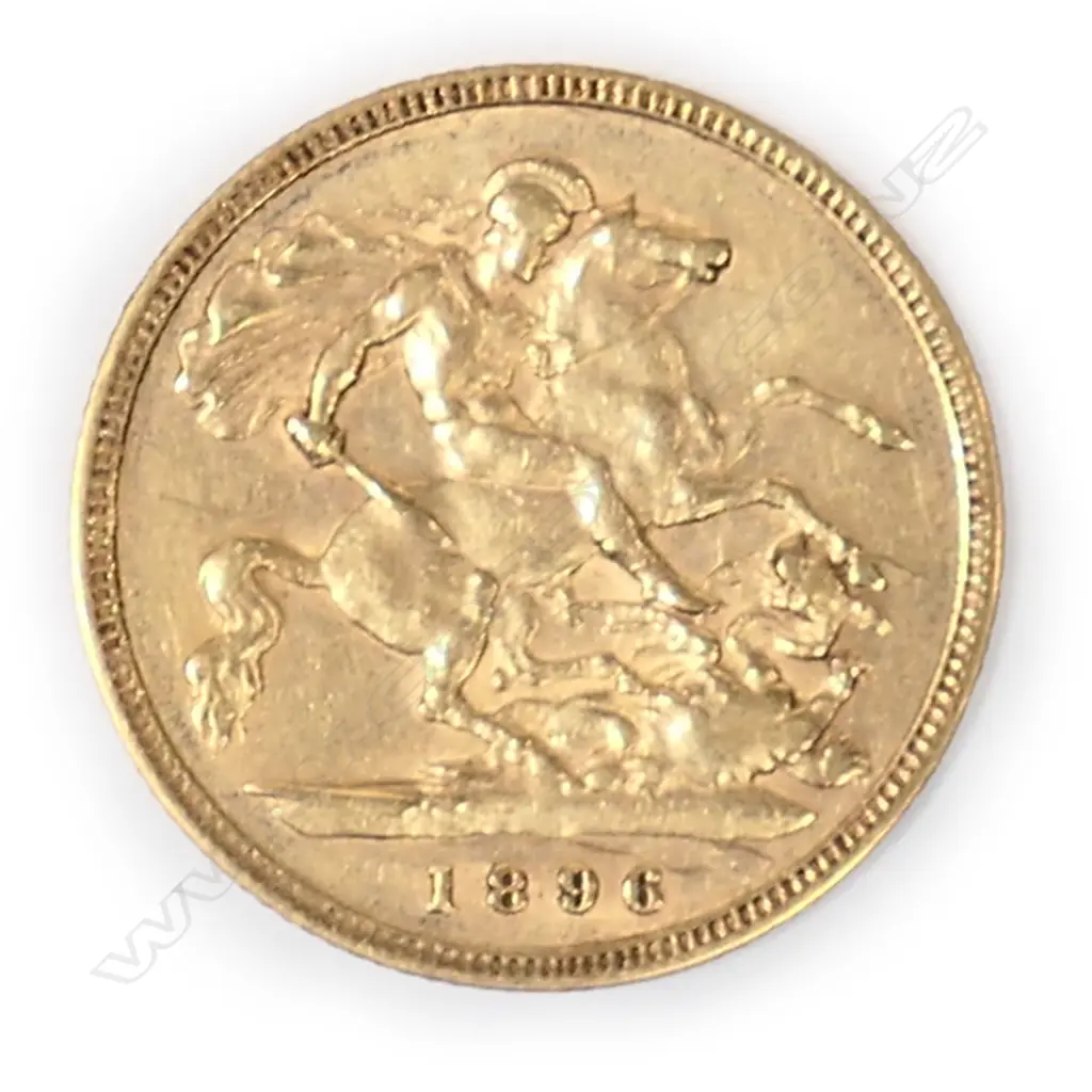 An 1896 gold half sovereign, Image 1++