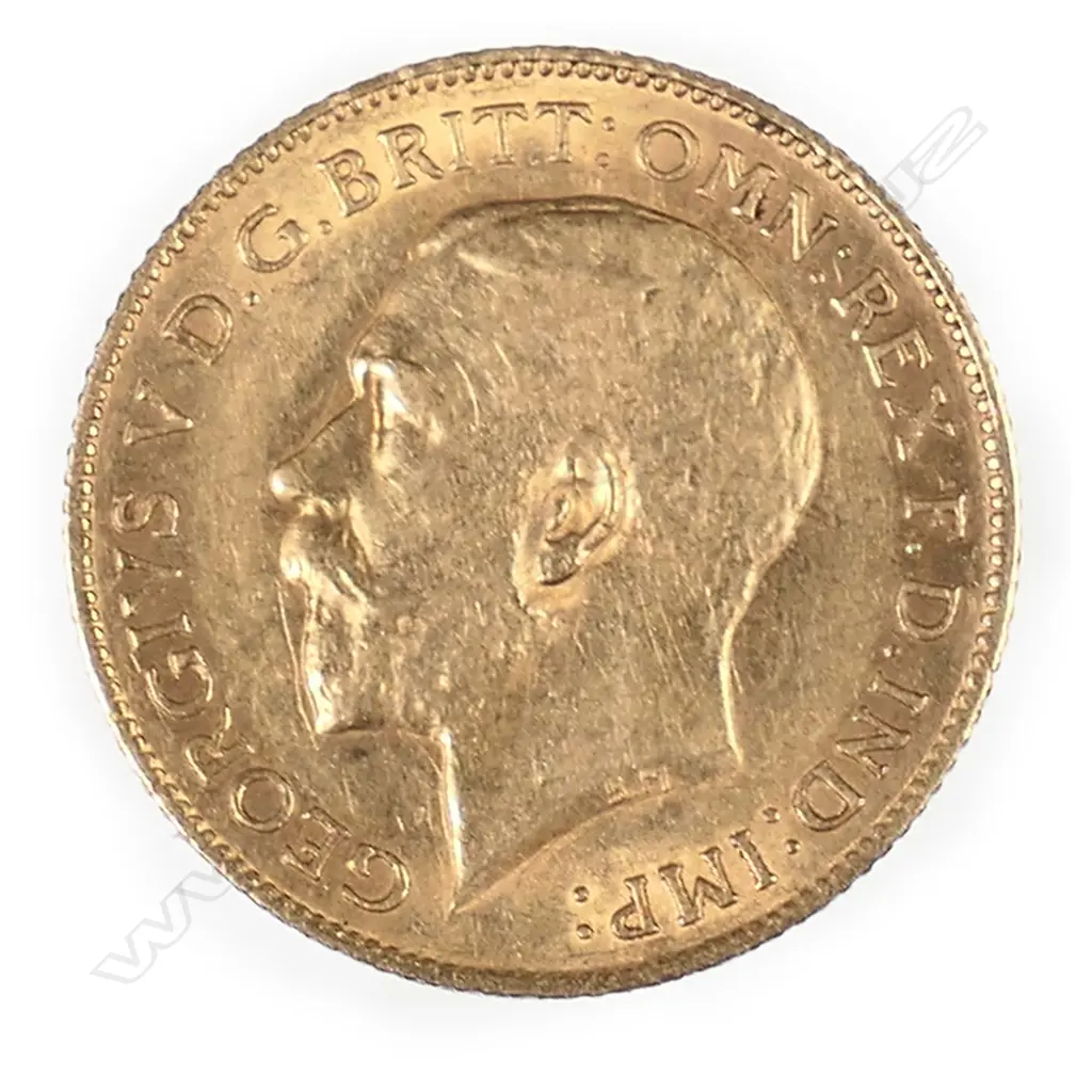 A 1912 gold half sovereign. Image 1++