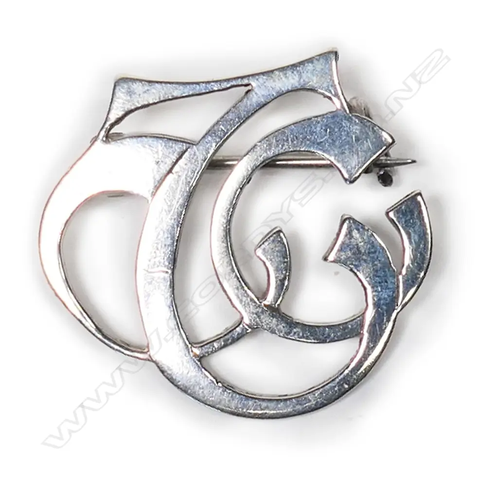 A New Zealand colonial Petersen's Ltd (Christchurch) silver brooch, Image 1++