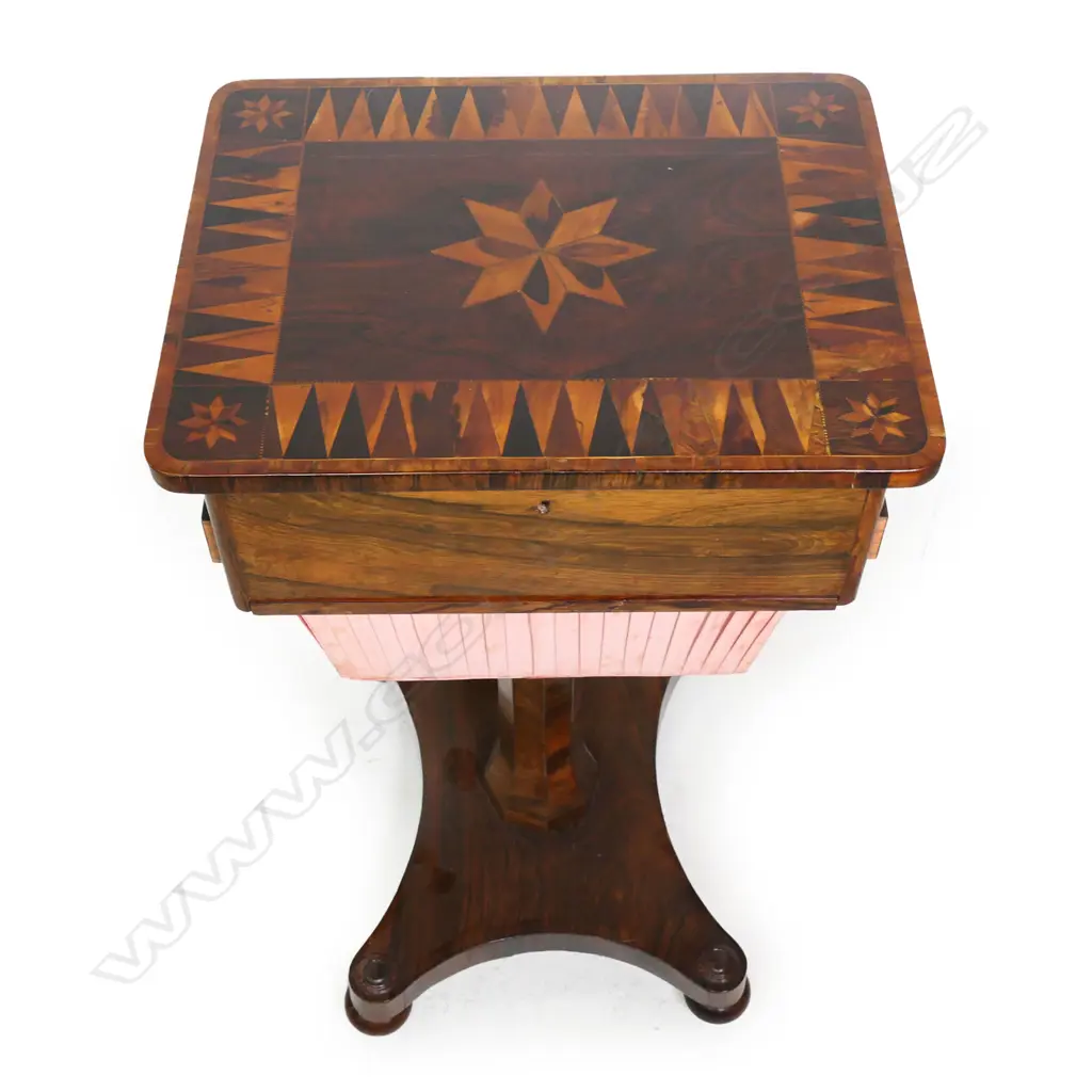 A Regency rosewood work table, Image 1++